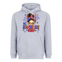 Heather Grey All American babe Heavyweight Hoodie - Neo Western