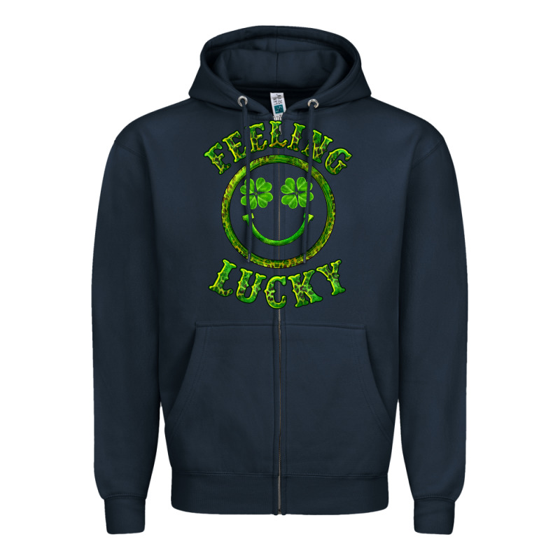 Feeling Lucky With Leopard Zipper Hoodie by RanaPortraitStore | Teevron