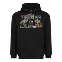 Black yeehaws and heilnaws Heavyweight Hoodie - SublimationCraftShop