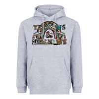Heather Grey yeehaws and heilnaws Heavyweight Hoodie - SublimationCraftShop