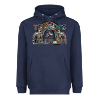 Navy yeehaws and heilnaws Heavyweight Hoodie - SublimationCraftShop