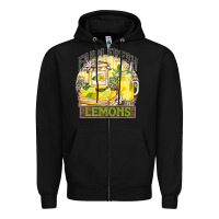 Black farm fresh lemons Zipper Hoodie - Zillion Design Studio