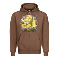 Chestnut farm fresh lemons Zipper Hoodie - Zillion Design Studio