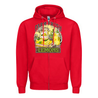 Red farm fresh lemons Zipper Hoodie - Zillion Design Studio