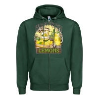 Sports Green farm fresh lemons Zipper Hoodie - Zillion Design Studio