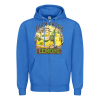 True Royal farm fresh lemons Zipper Hoodie - Zillion Design Studio