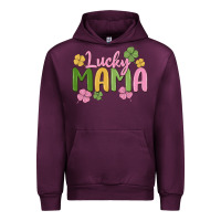 Mauve Wine lucky mama Urban Hoodie - MaliasSmallBusiness