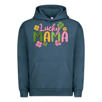 Pigment Midnight Navy lucky mama Urban Hoodie - MaliasSmallBusiness