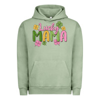 Pigment Oil Green lucky mama Urban Hoodie - MaliasSmallBusiness