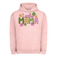 Pigment Salmon lucky mama Urban Hoodie - MaliasSmallBusiness