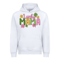 White lucky mama Urban Hoodie - MaliasSmallBusiness