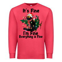 Cardinal It's Fine I'am Fine Everything Is Fine Premium Sweatshirt - FaDigitalArtStudio