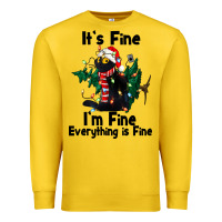 Lemon It's Fine I'am Fine Everything Is Fine Premium Sweatshirt - FaDigitalArtStudio