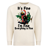 Sandshell It's Fine I'am Fine Everything Is Fine Premium Sweatshirt - FaDigitalArtStudio