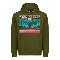 Army Green western fringe cowhide leopard Premium Hoodie - BarkalooDesign