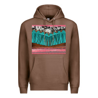 Chestnut western fringe cowhide leopard Premium Hoodie - BarkalooDesign