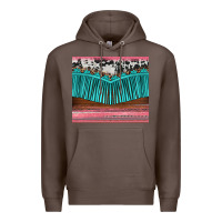 Coffee western fringe cowhide leopard Premium Hoodie - BarkalooDesign