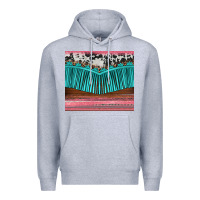 Heather Grey western fringe cowhide leopard Premium Hoodie - BarkalooDesign