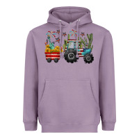 Lavender 4th of july tractor Heavyweight Hoodie - CowGirlArtShop