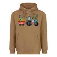Toasted Coconut 4th of july tractor Heavyweight Hoodie - CowGirlArtShop
