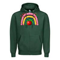 Sports Green school rainbow Zipper Hoodie - Zillion Design Studio