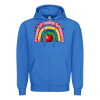 True Royal school rainbow Zipper Hoodie - Zillion Design Studio