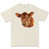 Bone red angus calf face Premium Tee - LillyAllenDesigns