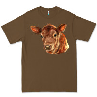 Cacao red angus calf face Premium Tee - LillyAllenDesigns