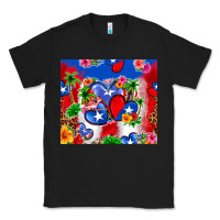 Black puerto rico hearts Classic Tee - Zillion Design Studio