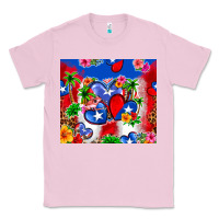 Bubblegum Pink puerto rico hearts Classic Tee - Zillion Design Studio