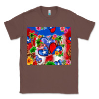 Chestnut puerto rico hearts Classic Tee - Zillion Design Studio