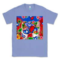 Colony Blue puerto rico hearts Classic Tee - Zillion Design Studio