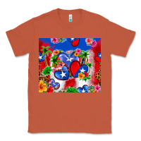 Copper puerto rico hearts Classic Tee - Zillion Design Studio