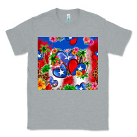 Heather Grey puerto rico hearts Classic Tee - Zillion Design Studio