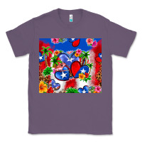 Lavender puerto rico hearts Classic Tee - Zillion Design Studio