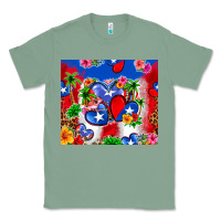 Sage puerto rico hearts Classic Tee - Zillion Design Studio