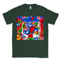 Sports Green puerto rico hearts Classic Tee - Zillion Design Studio