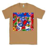 Toasted Coconut puerto rico hearts Classic Tee - Zillion Design Studio