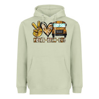 Matcha peace love bus Heavyweight Hoodie - CowhideDigitalArt