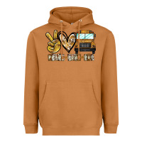 Meerkat peace love bus Heavyweight Hoodie - CowhideDigitalArt