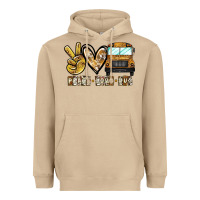 Mushroom peace love bus Heavyweight Hoodie - CowhideDigitalArt