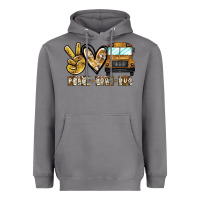 Storm peace love bus Heavyweight Hoodie - CowhideDigitalArt