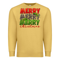 Antique Gold Merry christmas Premium Sweatshirt - FaDigitalArtStudio