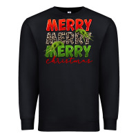 Black Merry christmas Premium Sweatshirt - FaDigitalArtStudio