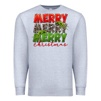 Heather Grey Merry christmas Premium Sweatshirt - FaDigitalArtStudio