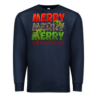 Navy Merry christmas Premium Sweatshirt - FaDigitalArtStudio
