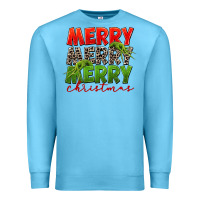 Ocean Blue Merry christmas Premium Sweatshirt - FaDigitalArtStudio