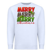 White Merry christmas Premium Sweatshirt - FaDigitalArtStudio