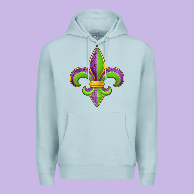 Mardi Gras Fleur De Lis Leopard Premium Hoodie Designed By Jasminsmagicworld