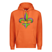 Carrot mardi gras fleur de lis leopard Premium Hoodie - Jasminsmagicworld